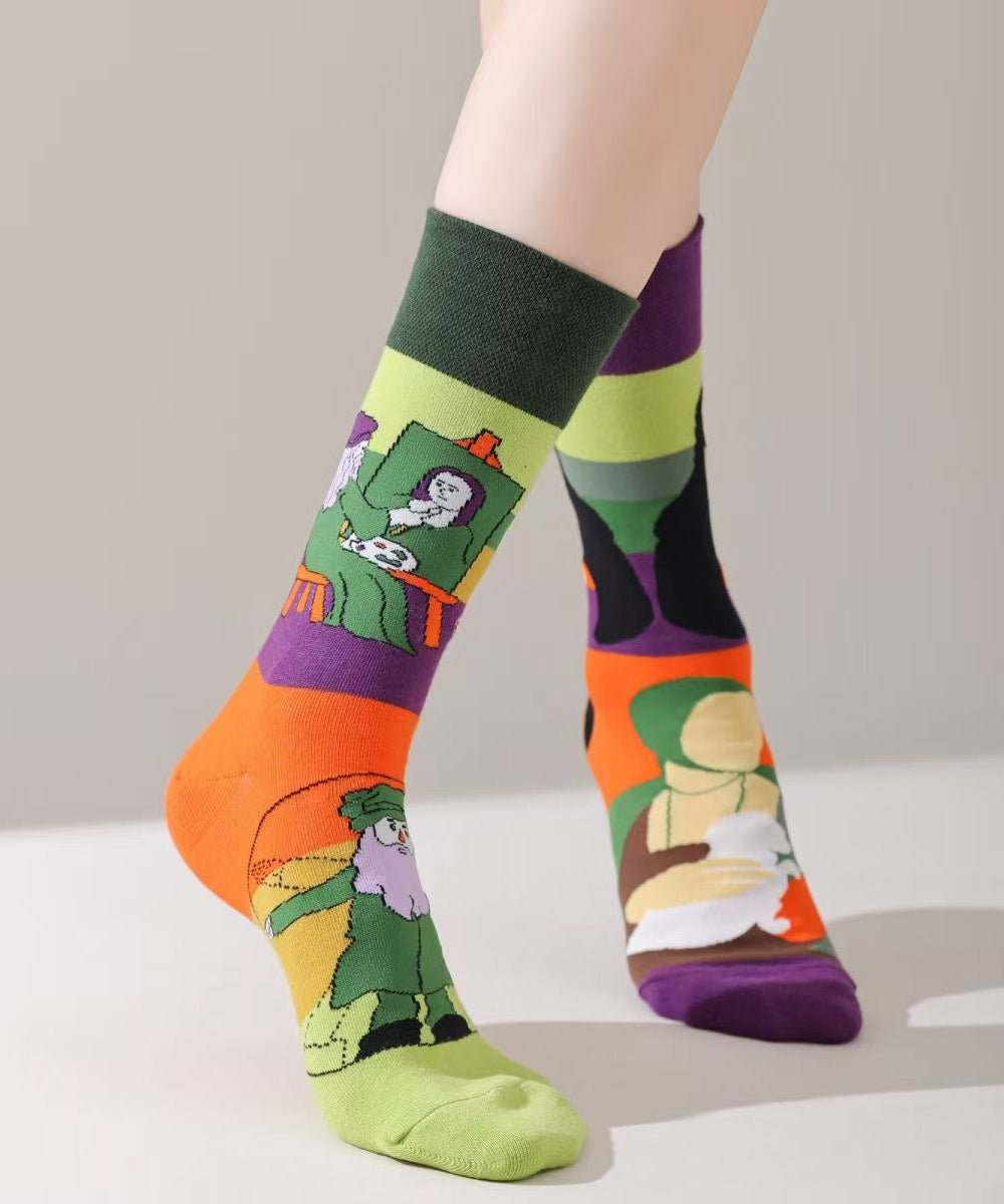 Chaussettes Mi-Tube Animaux en Design Original 1