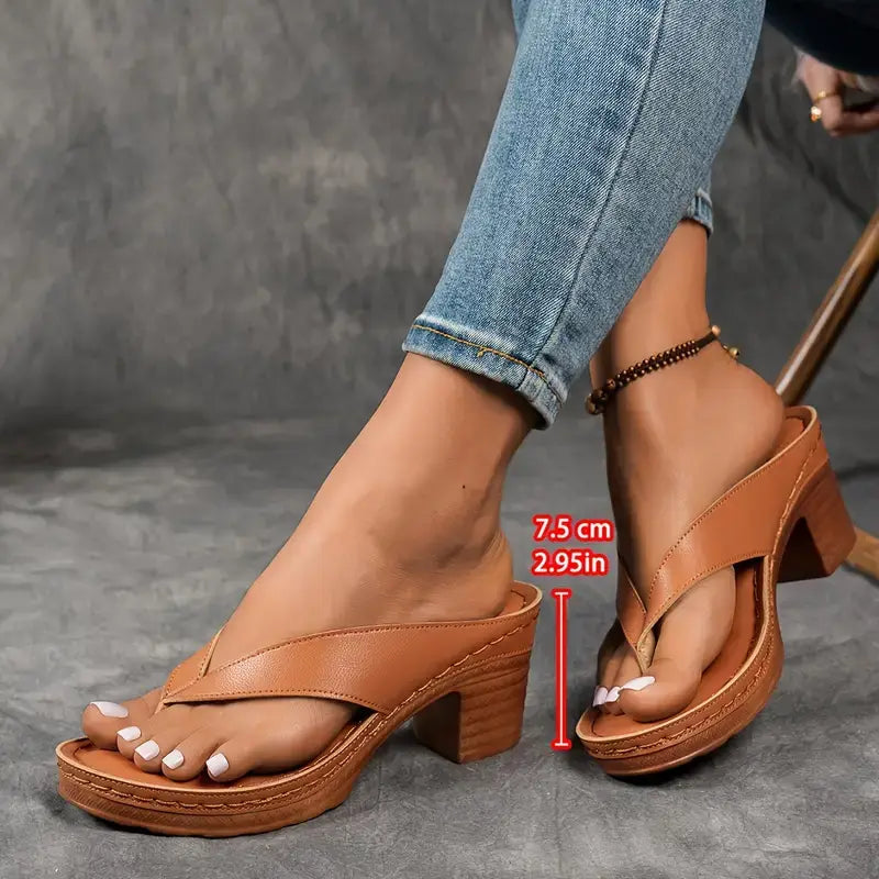 Chaussons Femme À Talon Confortables Design Moderne 6