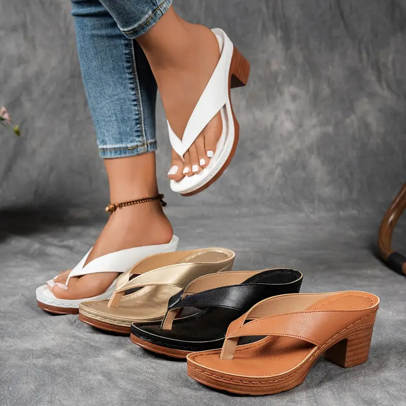 Chaussons Femme À Talon Confortables Design Moderne 8