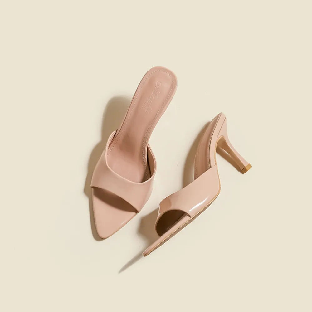 Chaussons Femmes À Talons Hauts Chic Avec Bout Pointu 2