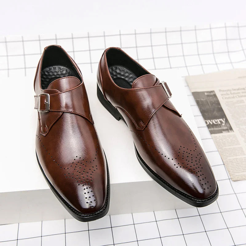 Chaussure Homme Habillé à Brides Design Épuré 2