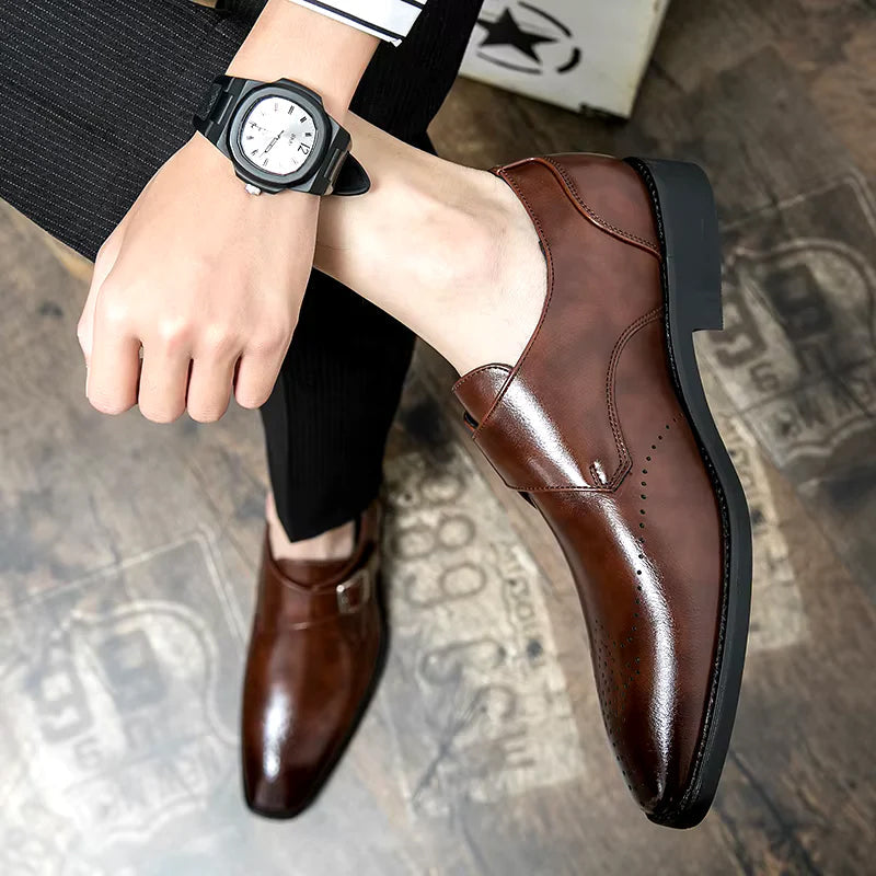 Chaussure Homme Habillé à Brides Design Épuré 4