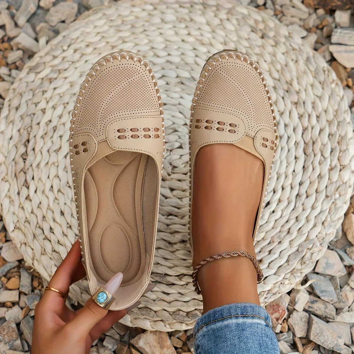 Chaussures Femme À Enfiler Style Décontracté 0