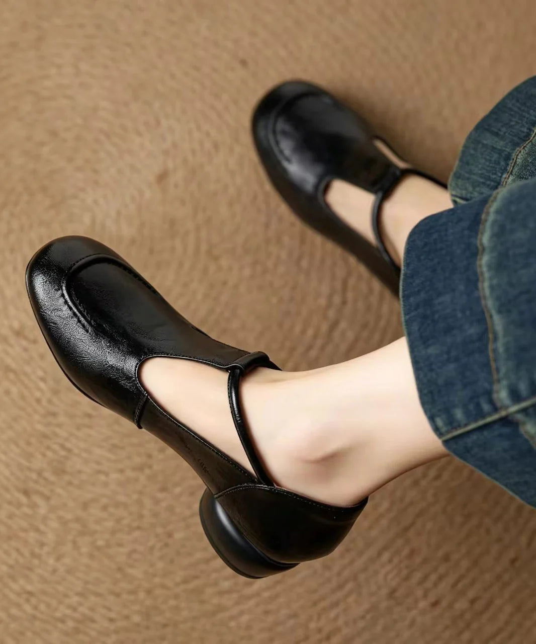 Chaussures Femme Escarpins Bride en T Talon Bas 1