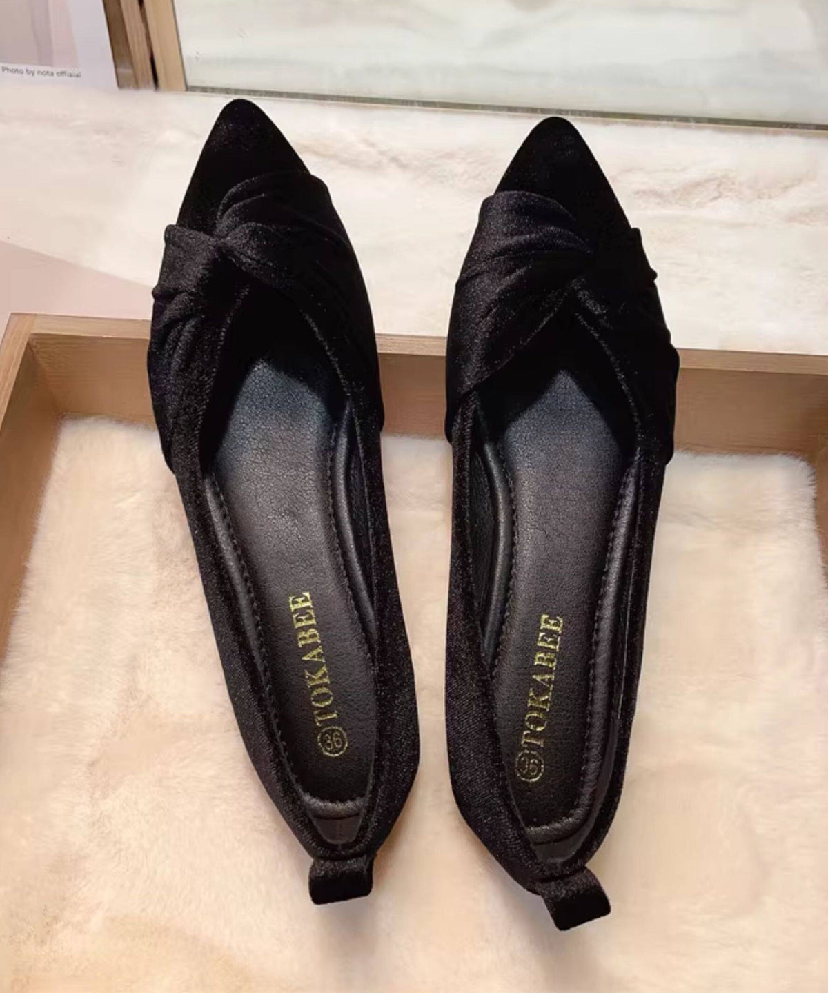 Chaussures Plates Femmes Rouges à Bout Pointu 3