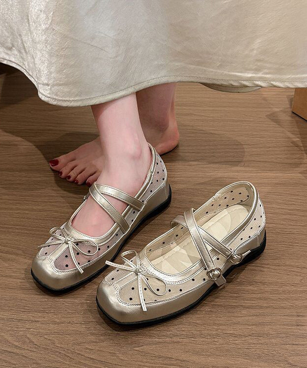 Chaussures à Talons Compensés avec Boucle et Nœud 1