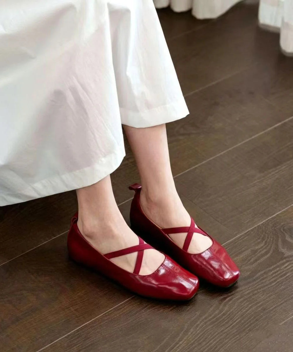 Chaussures plates pour femmes à brides croisées 2