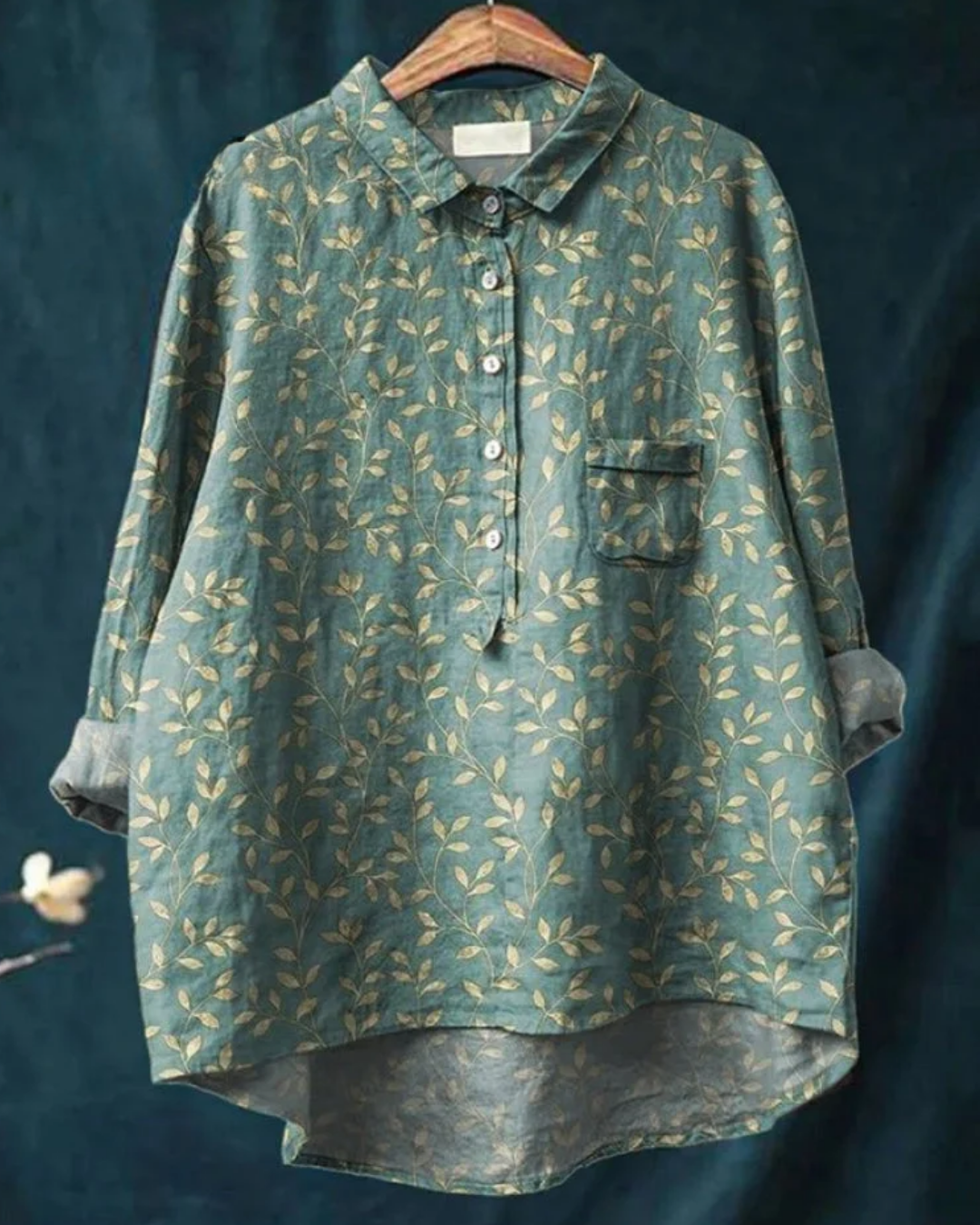 Chemise Boutonnée Femme à Motif Floral 6