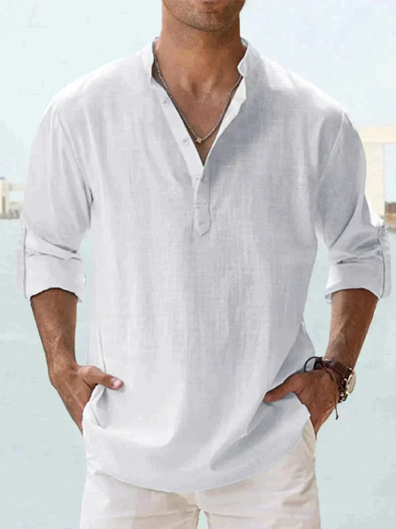 Chemise Décontractée à Col Ouvert pour Hommes 7