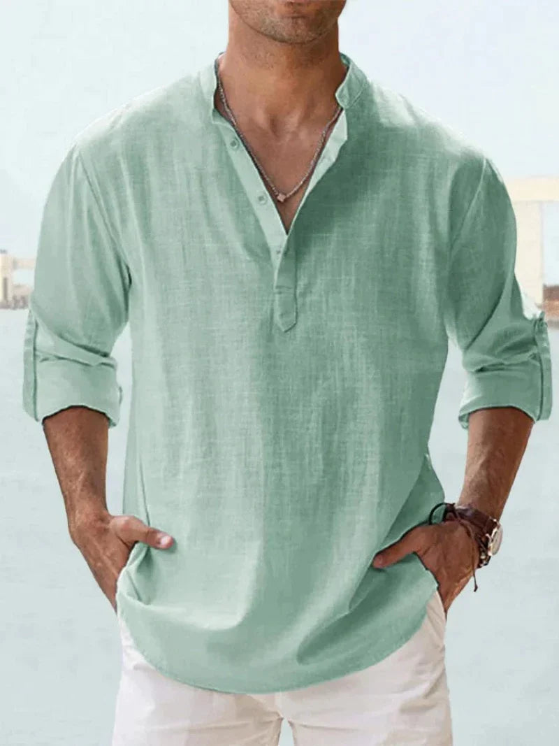 Chemise Décontractée à Col Ouvert pour Hommes 9