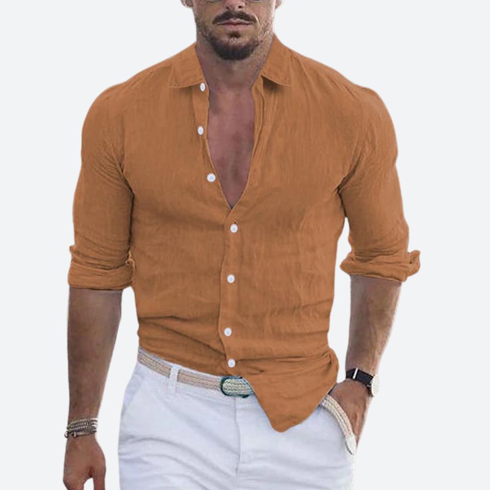 Chemise Décontractée pour Homme à Col Rabattu 2