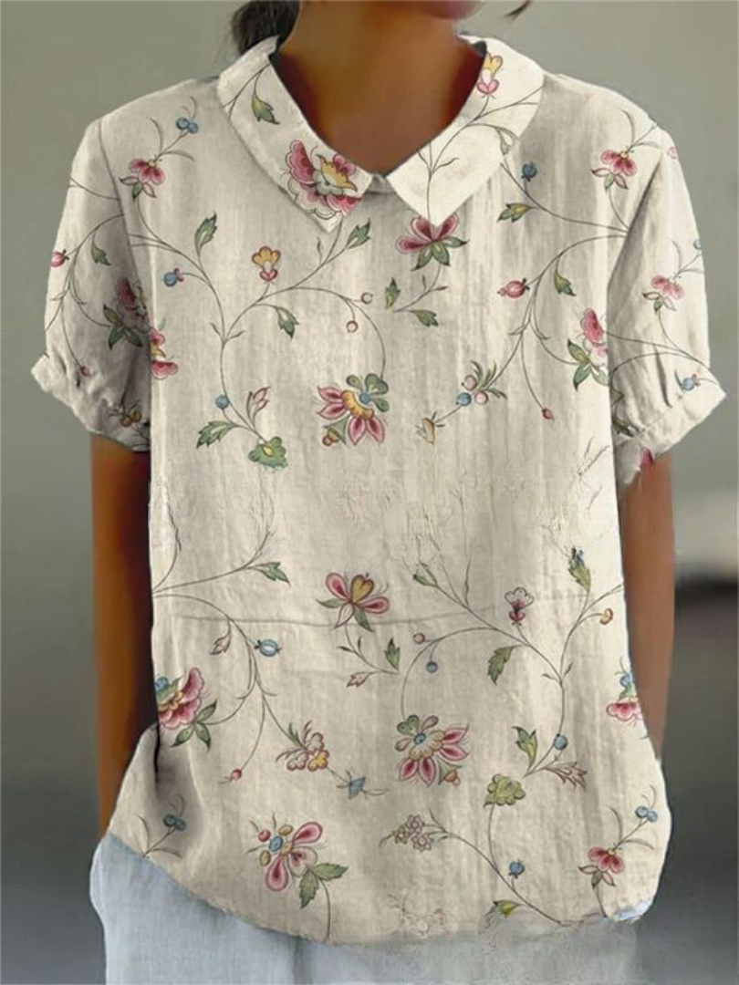 Chemise Femme Décontractée à Fleurs 2