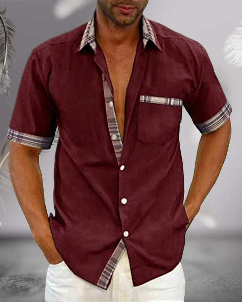 Chemise Homme Manches Courtes Coton Francesco Ajustée 3