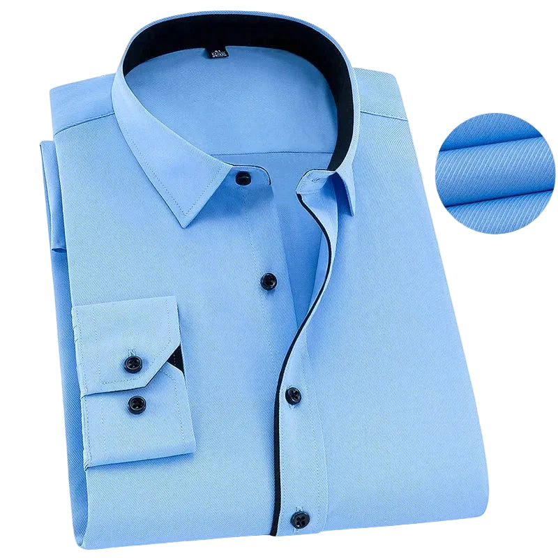 Chemise Homme Manches Longues Texturée Classique 1