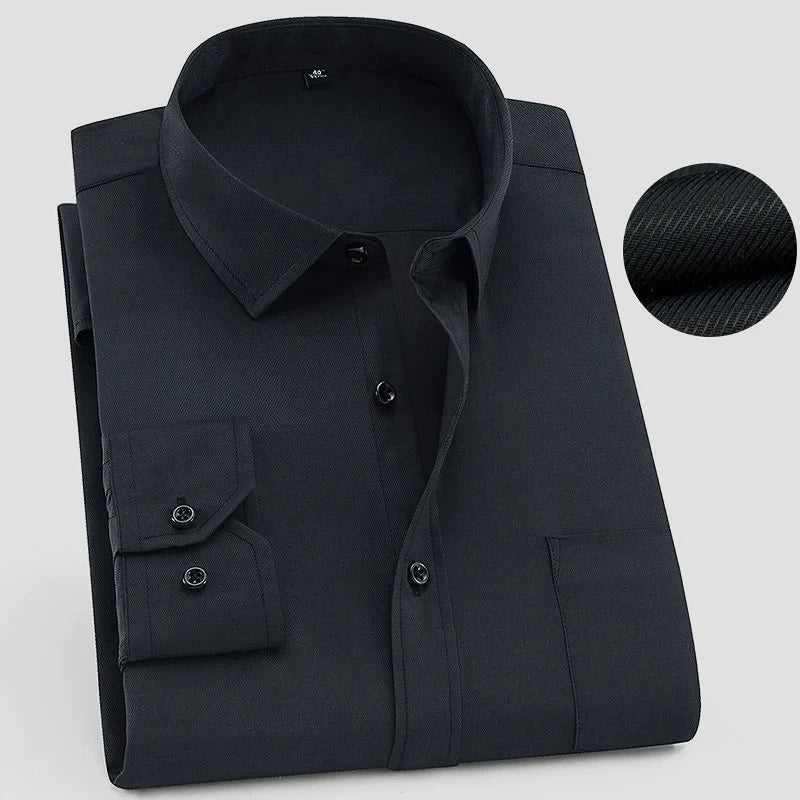 Chemise Homme Manches Longues Texturée Classique 2