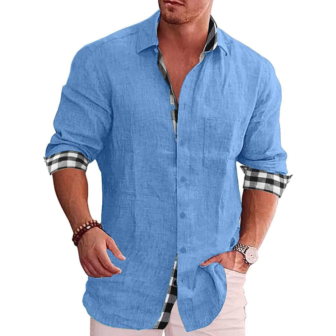 Chemise Homme Tendance Automne Ajustée 8