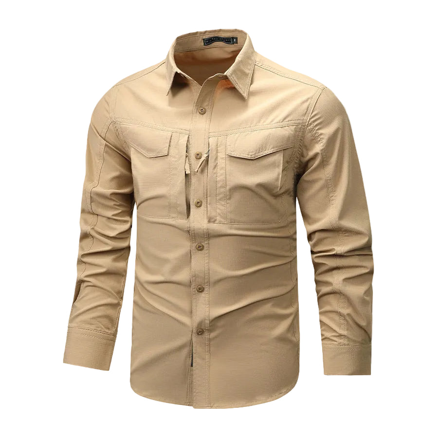 Chemise Homme à Manches Longues Multi-Poches 0