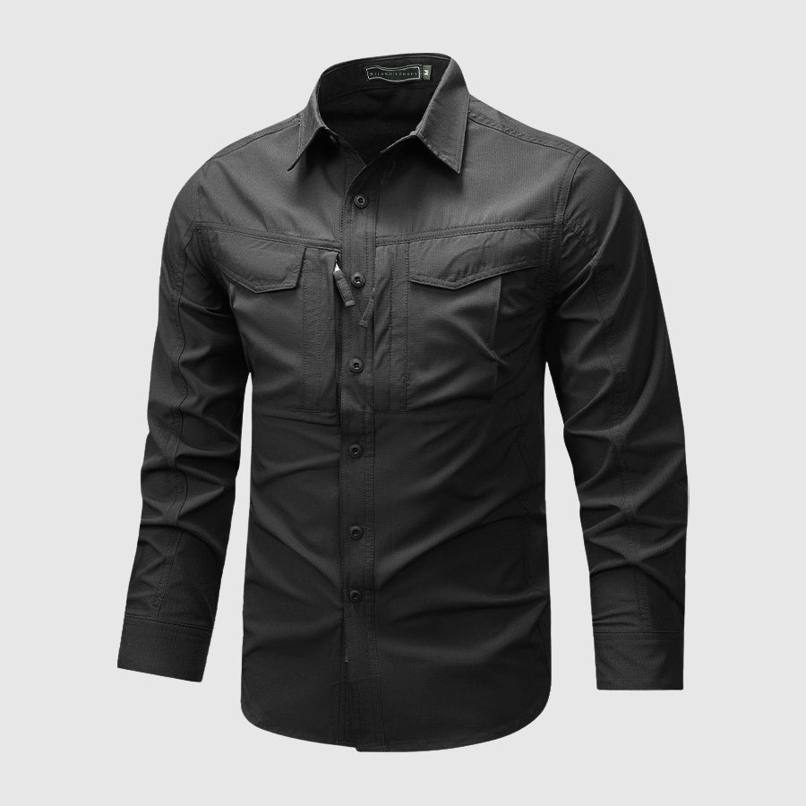 Chemise Homme à Manches Longues Multi-Poches 1