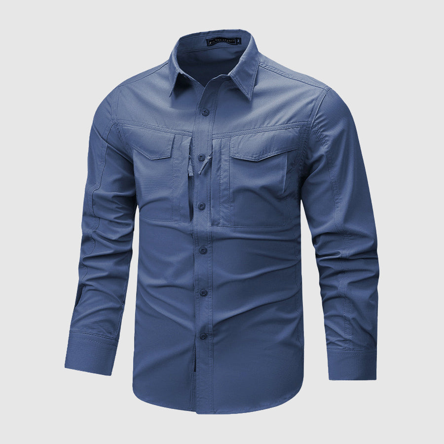 Chemise Homme à Manches Longues Multi-Poches 2