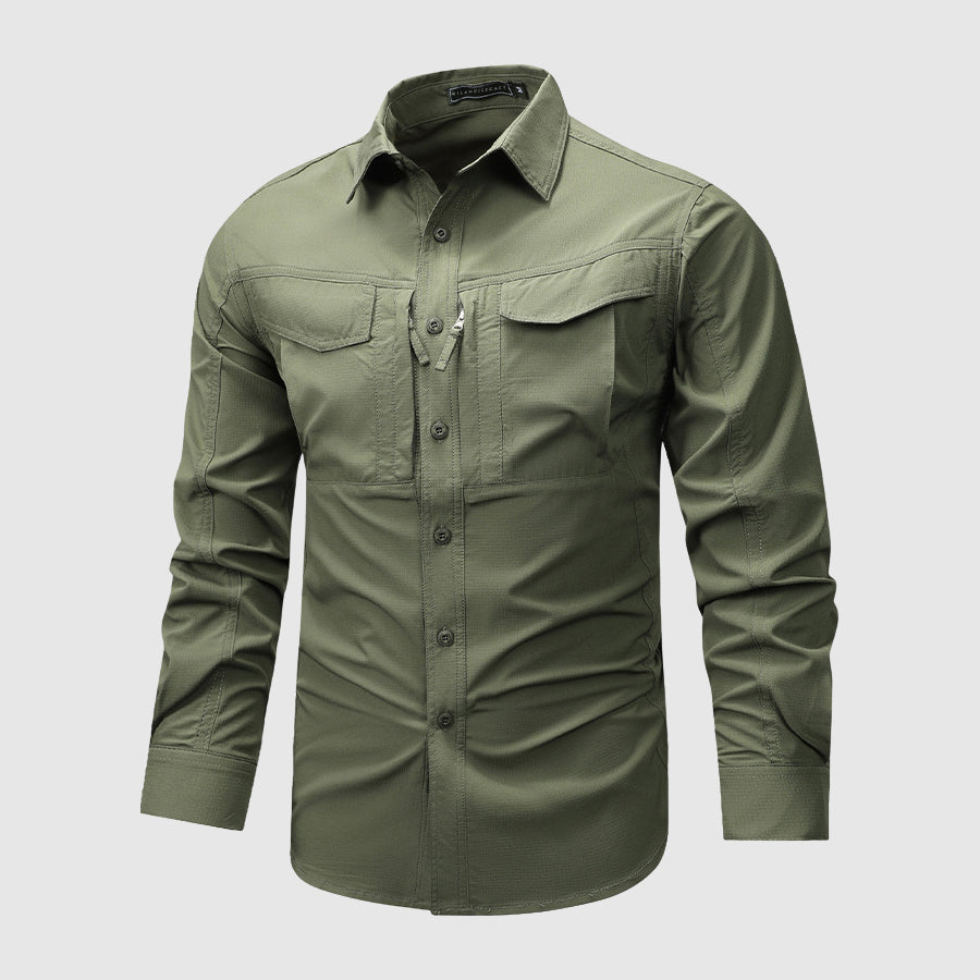 Chemise Homme à Manches Longues Multi-Poches 4