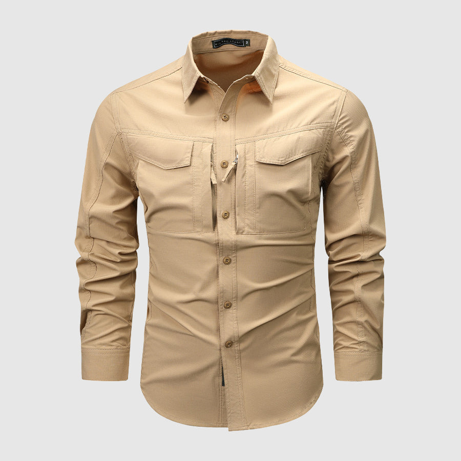 Chemise Homme à Manches Longues Multi-Poches 6