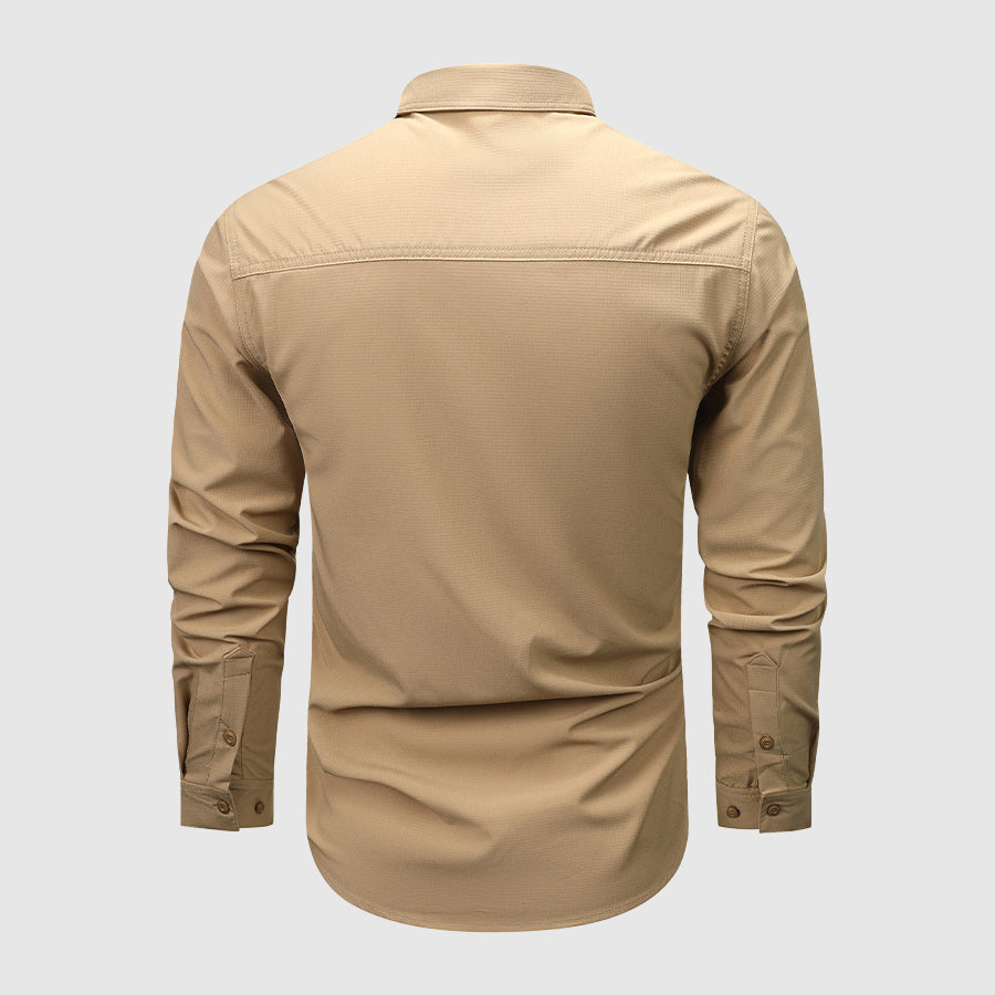 Chemise Homme à Manches Longues Multi-Poches 7