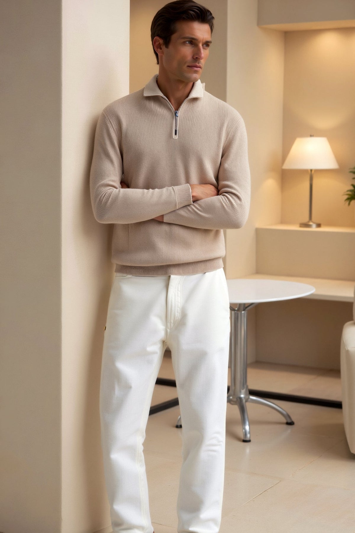 Chemise Zippée pour Hommes au Design Classique 3