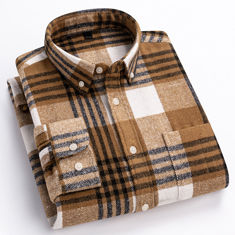 Chemise à Carreaux pour Homme Style Contemporain 1