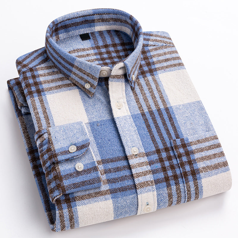 Chemise à Carreaux pour Homme Style Contemporain 2
