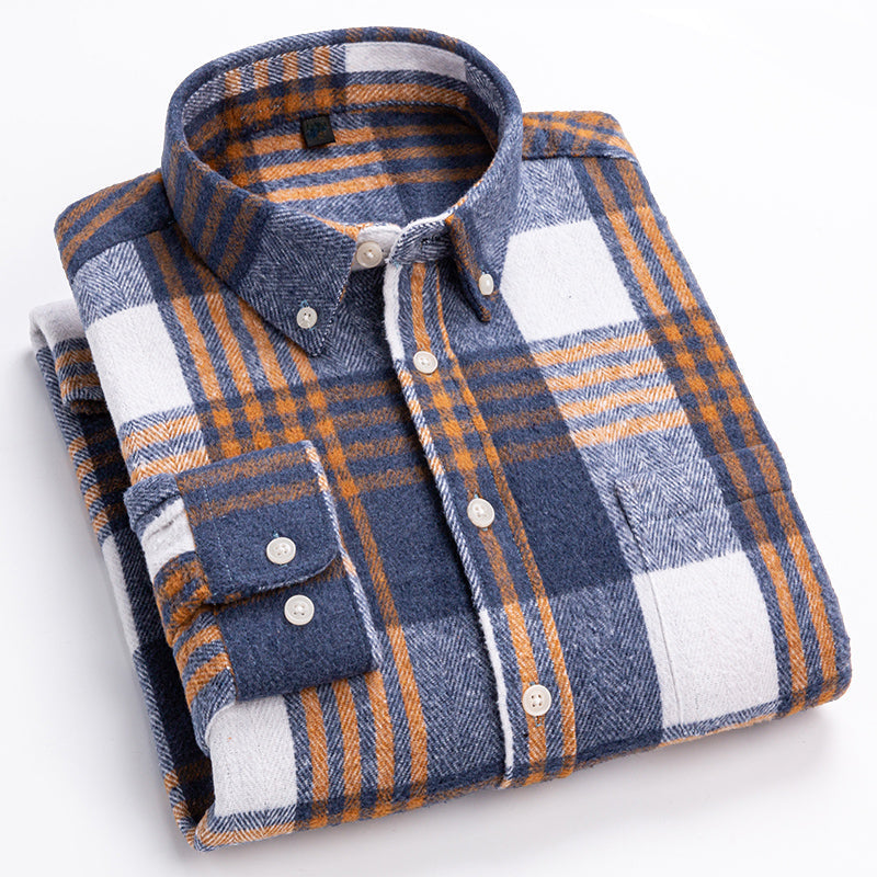 Chemise à Carreaux pour Homme Style Contemporain 3