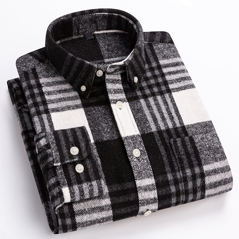 Chemise à Carreaux pour Homme Style Contemporain 4