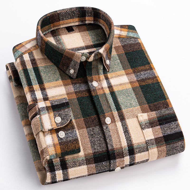 Chemise à Carreaux pour Homme Style Contemporain 5