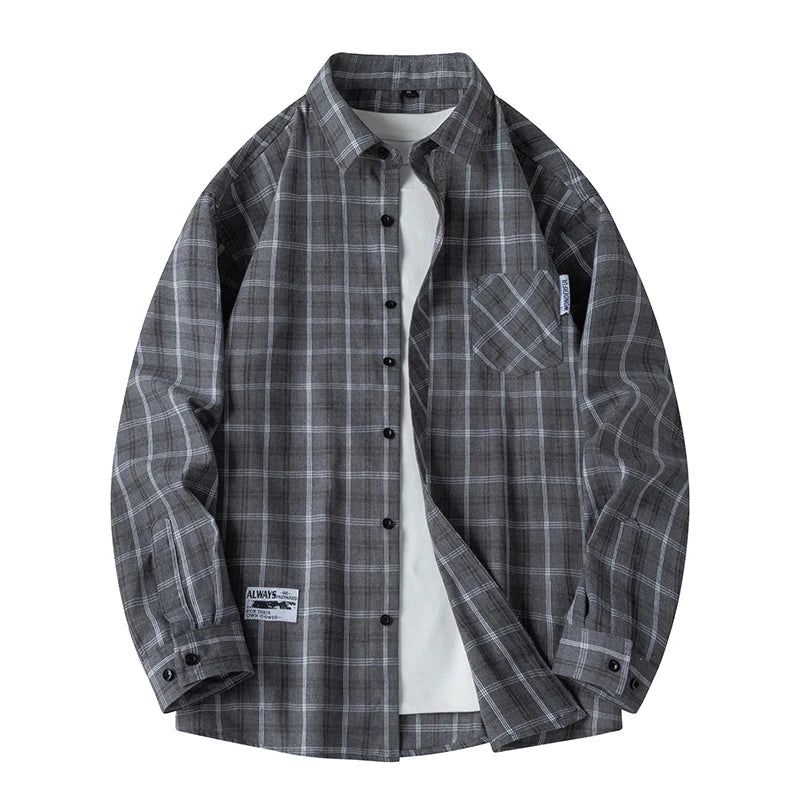 Chemise à Carreaux pour Hommes Classique 0