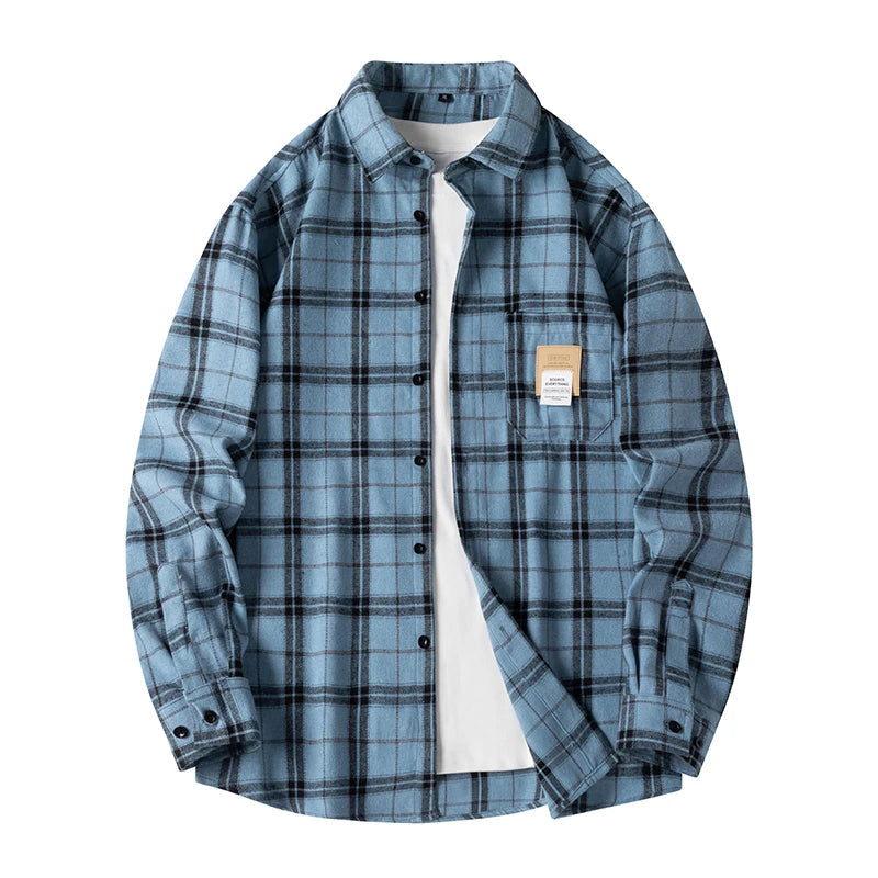 Chemise à Carreaux pour Hommes Classique 5