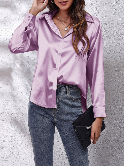 Chemise à manches longues pour femme Chic 4