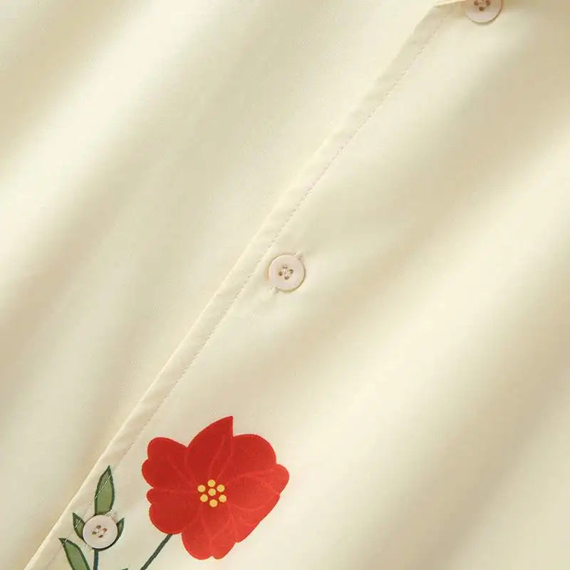 Chemise pour Homme à Motif Floral Décontractée 7