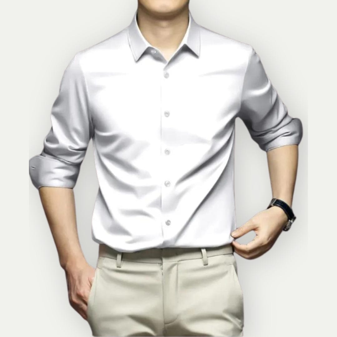 Chemise pour Hommes Slim Fit en Tissu Anti-Froissement 10