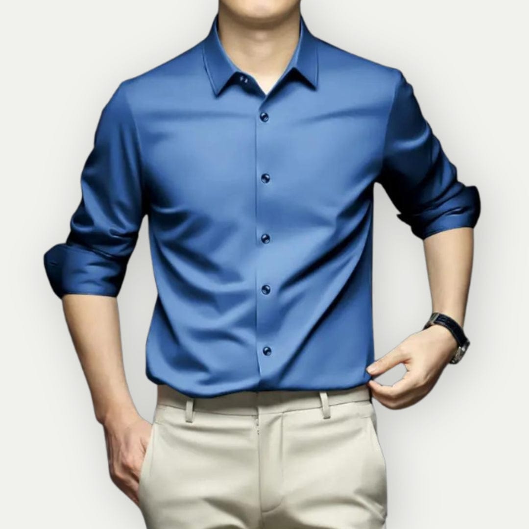 Chemise pour Hommes Slim Fit en Tissu Anti-Froissement 6