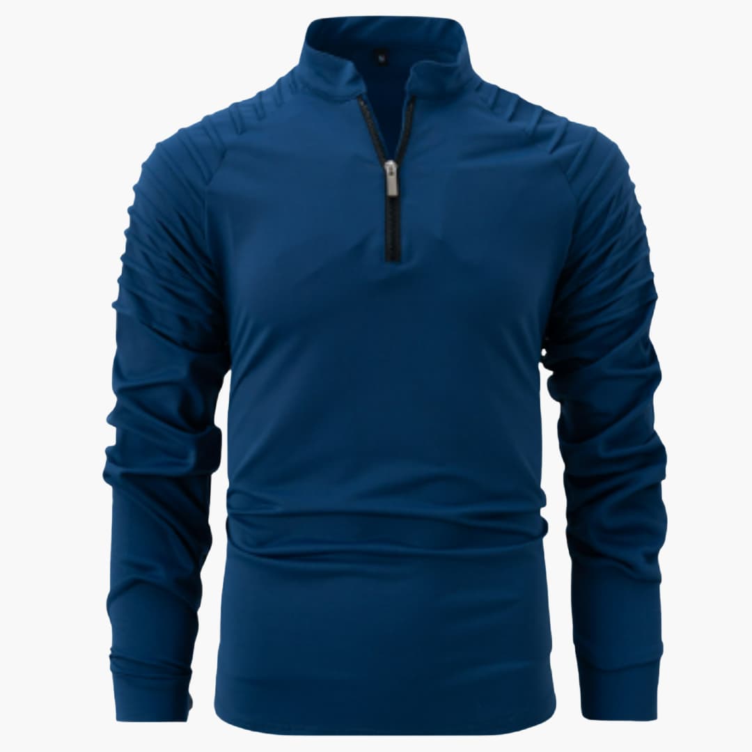 Chemise pour hommes à demi-fermeture éclair moderne 4