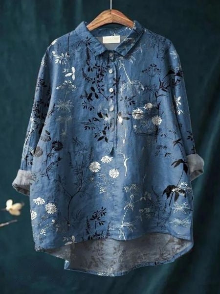 Chemisier Floral Femme Élégant 14
