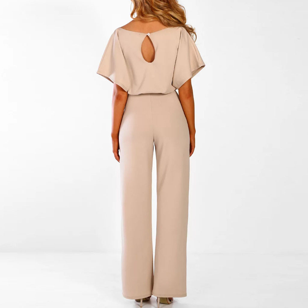 Combinaison Femme Chic Pantalon Coton Mélangé 2