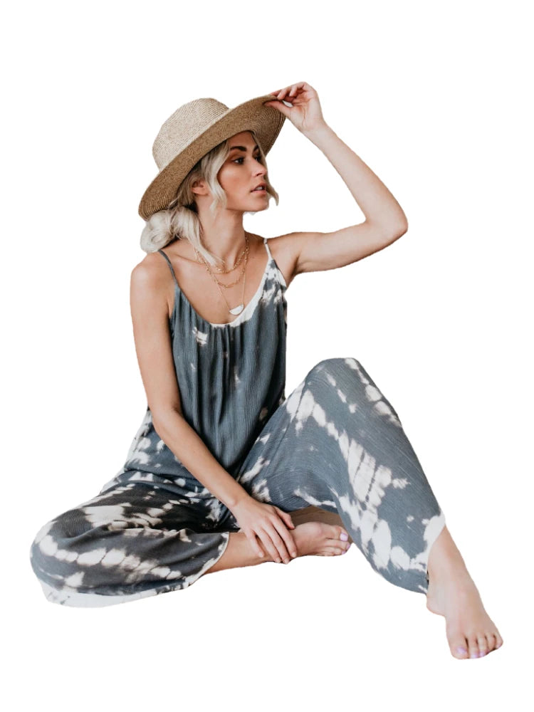 Combinaison Femme Pantalon à Jambes Larges 6