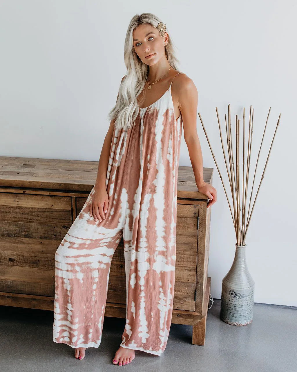 Combinaison Femme Pantalon à Jambes Larges 7