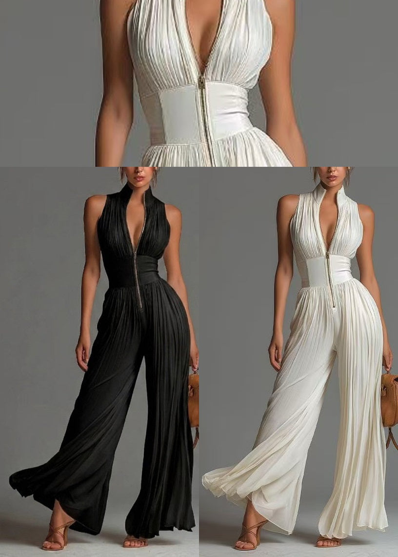Combinaison Pantalon Femme Imprimée Estivale Ample 4