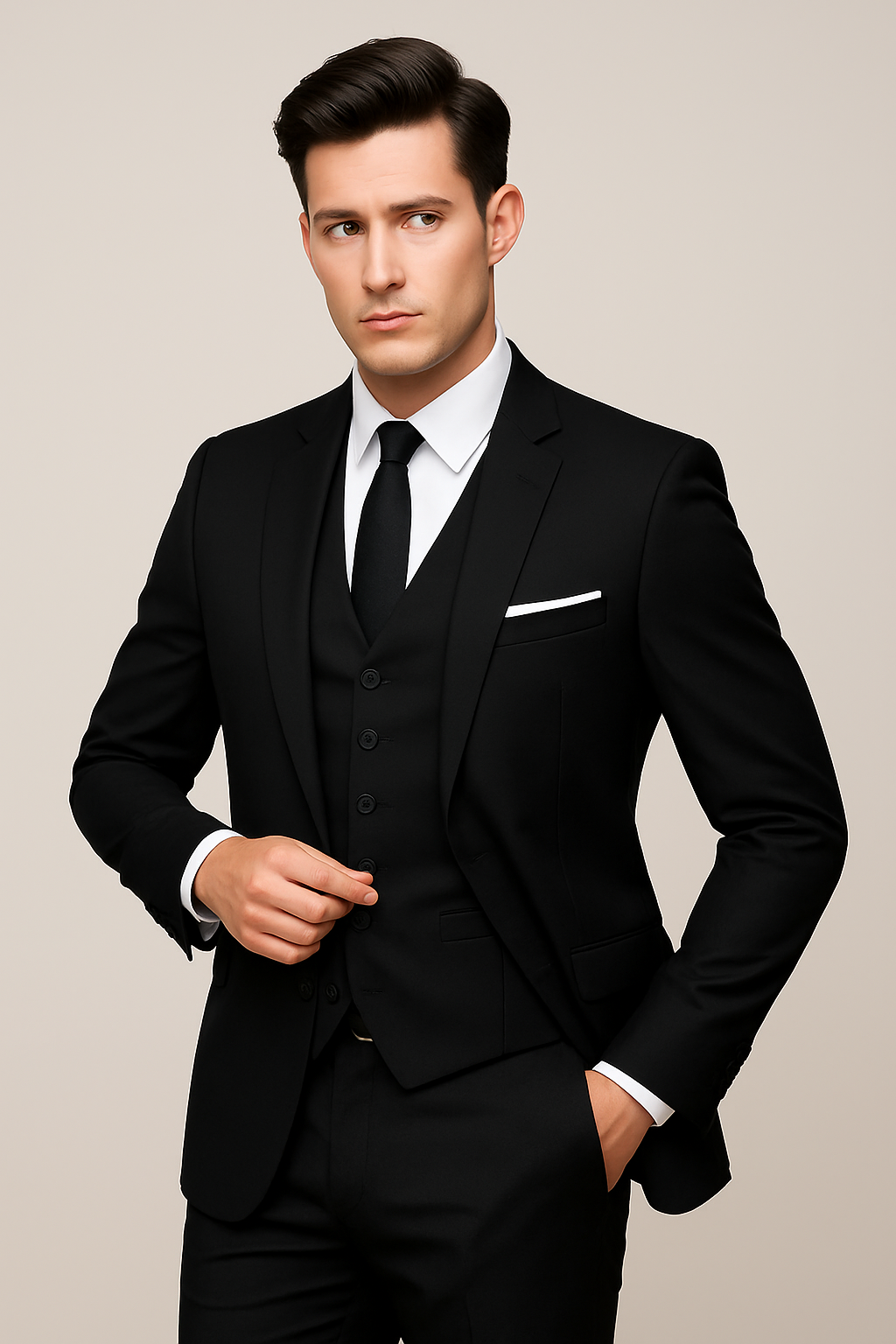 Costume trois pièces formel pour hommes Printemps 2