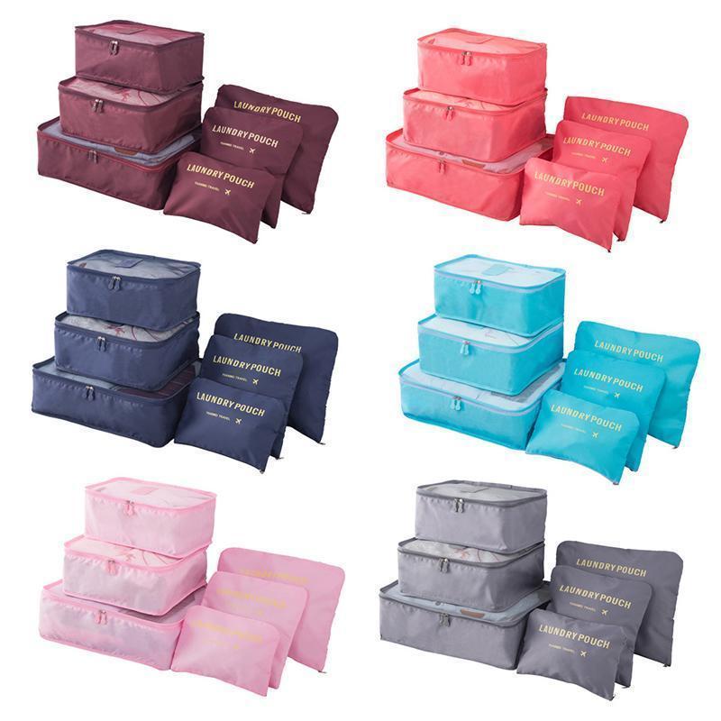 Variant image for Ensemble de Cubes de Rangement Multicolore Polyester Imperméable pour Voyage-1