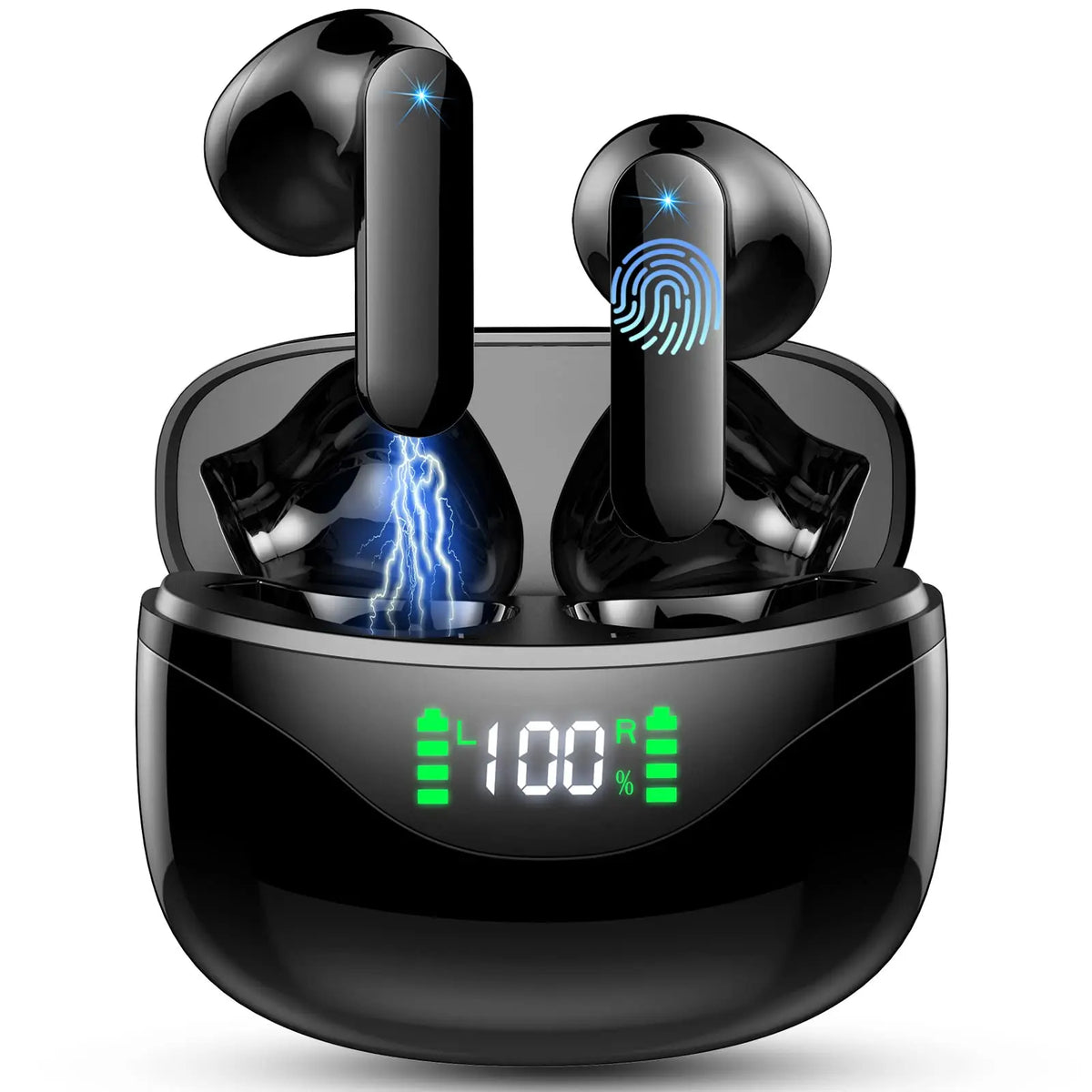 Écouteurs Sans Fil Bluetooth 5.3 Avec Affichage LED - Autonomie 36 Heures 0