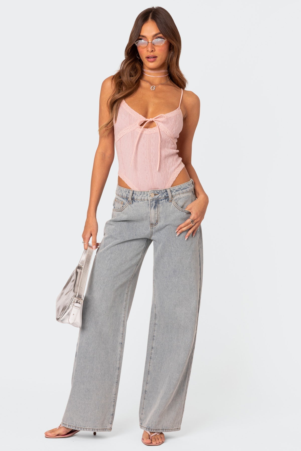 Jean Femme Flare Bleu Chic Denim Taille Haute-4