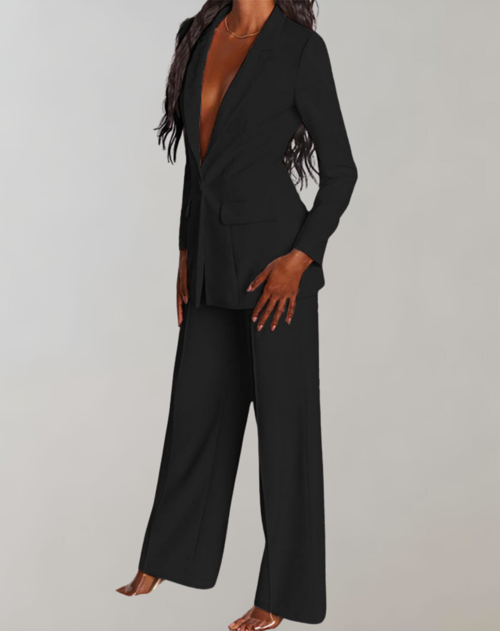 Ensemble Blazer et Pantalon pour Femme Chic 1