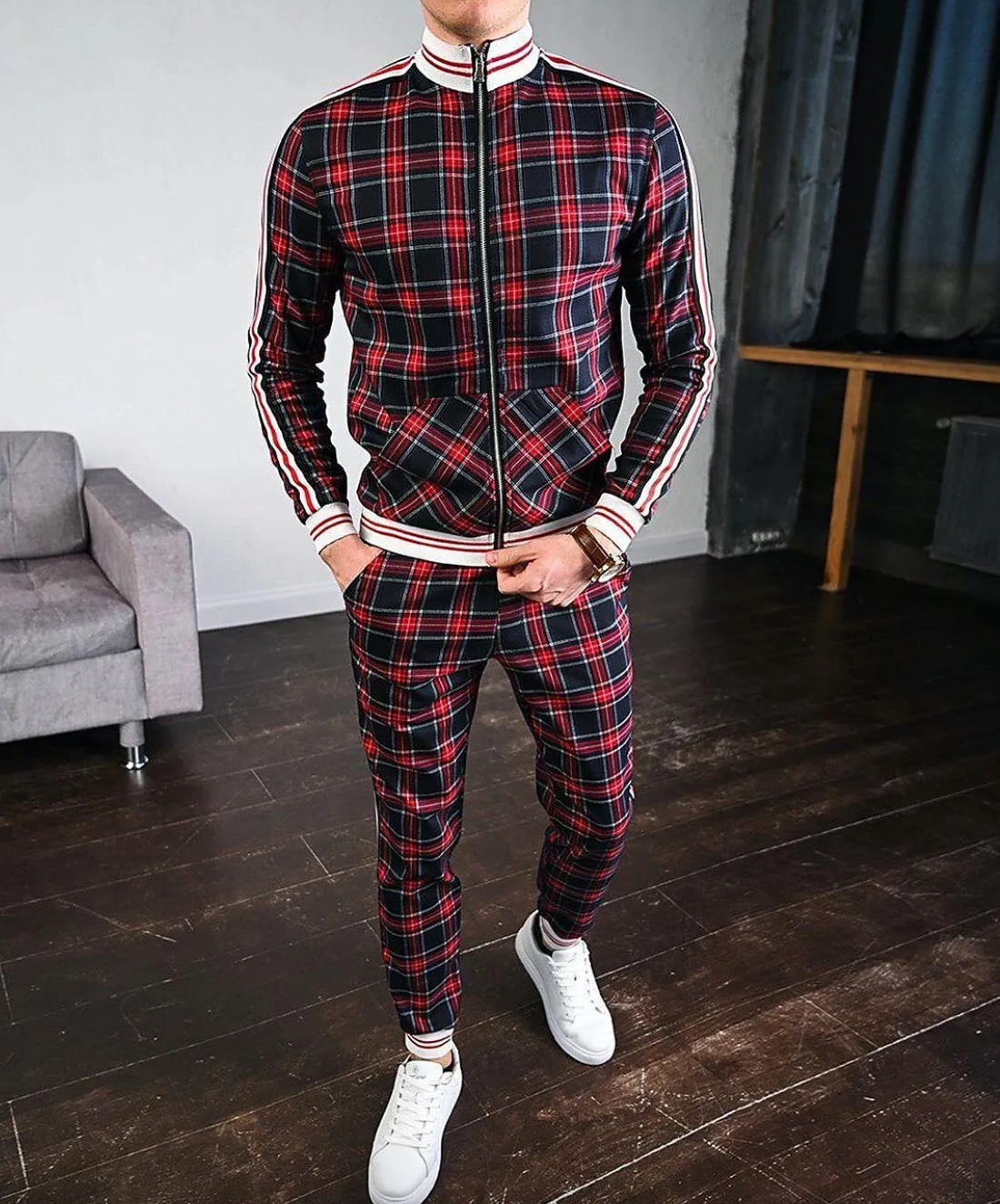 Ensemble Décontracté pour Hommes en Polyester 2